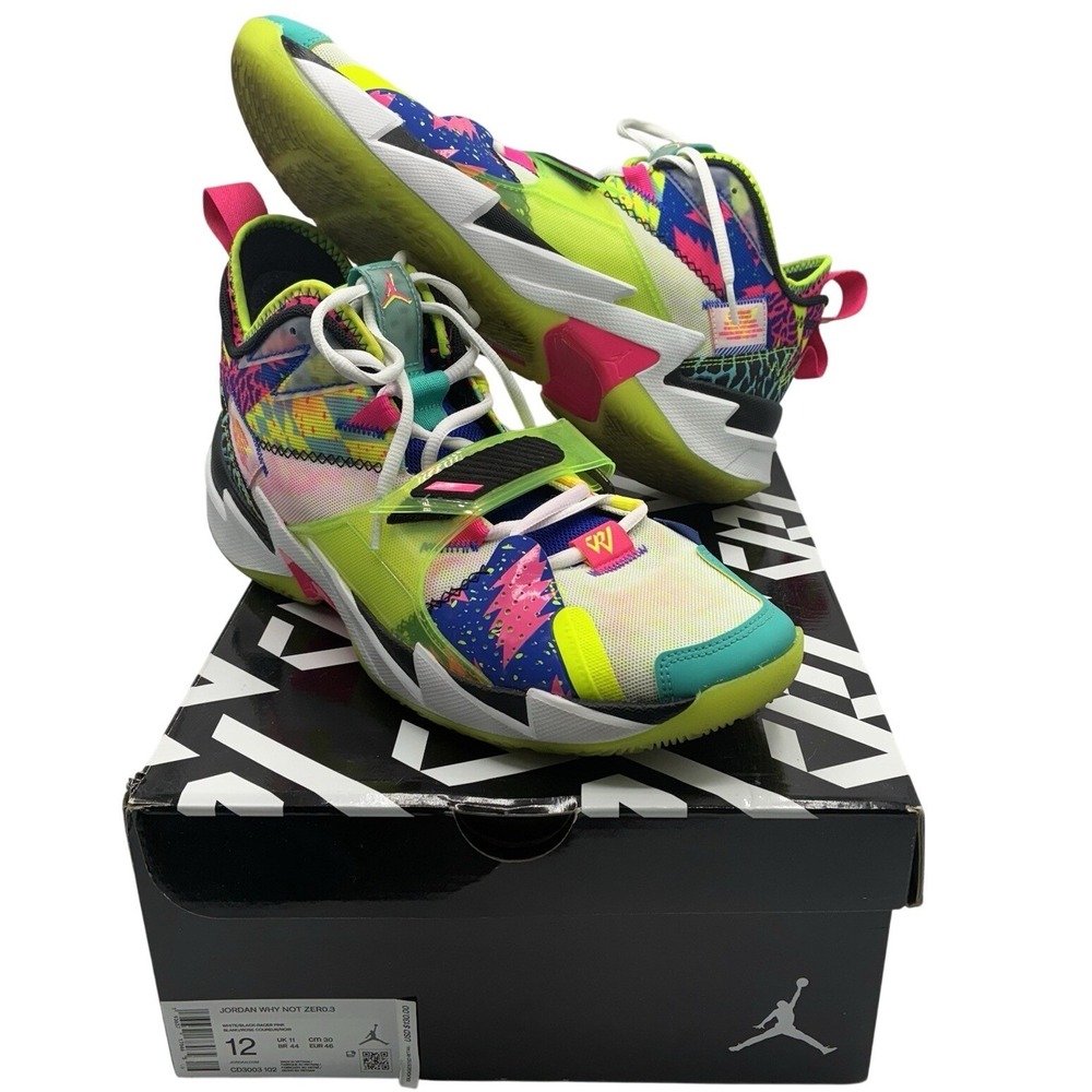 Nike Air Jordan‎ Why Not Zero.3 Sneakers Shoes LA Born CD3003-102 Men's Size 12